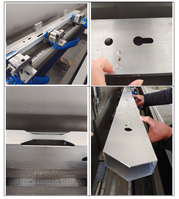 ملف الألومنيوم مراكز التصنيع CNC الآلي CNC حفر طحن آلة العمل مع طول 3000mm