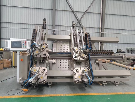 4 رأس CNC زاوية محطم للأسلاك للألومنيوم الأبواب والآلات