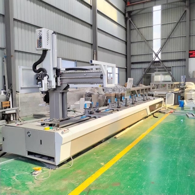 7000mm الملف الألومنيوم 4 محور مركز معالجة CNC حفر تلقائي حفر حفر الثقوب على الملف الألومنيوم