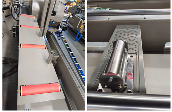 600mm CNC رأس مزدوج Mitre رأس لقطع ملفات تعريف الألومنيوم على النوافذ والأبواب تصنيع المصنع