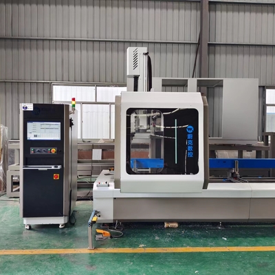 7000mm ATC CNC 4- محور عمودي سبيكة الألومنيوم الباب والنوافذ والستائر جدار صنع آلة