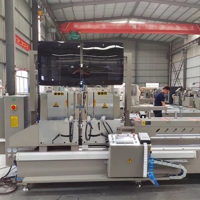 آلة صنع النوافذ آلة قطع CNC رأس مزدوج منقطة الميترا لملف الألومنيوم مع شهادة CE