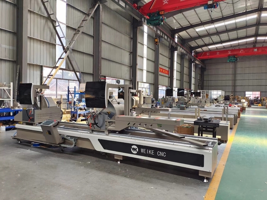 الألومنيوم أوتوماتيكي CNC المنشار المزدوج لمطار الباب والحائط الستار