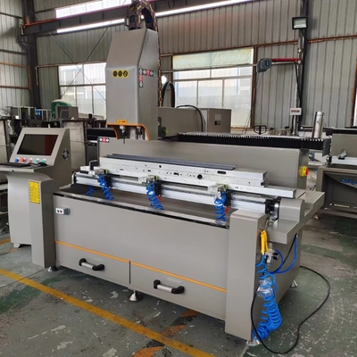 1500mm Double Head CNC Drilling And Milling Machine نسخة آلة التوجيه آلة صنع أبواب النوافذ CNC