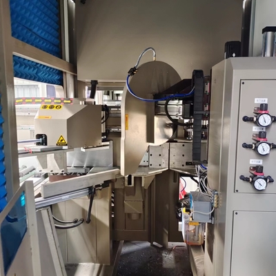 واحد رأس CNC الألومنيوم القطع المركز رأس للصناعة الألومنيوم الستار الجدار 45 و 90 زاوية القطع