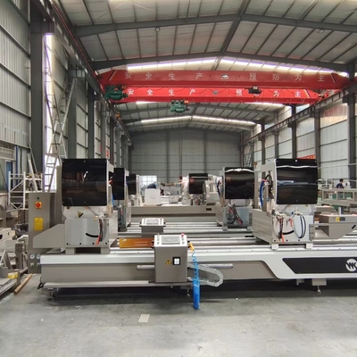 CNC رأس مزدوج ميترا قطع رأس CNC الألومنيوم UPVC قطع آلة