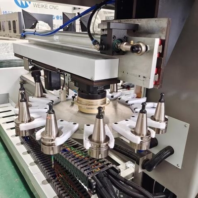 6500ملم 7000ملم النوع غانتري عمود عمودي الألومنيوم مركز التصنيع CNC نافذة الباب الستار جدار قطع المنشار