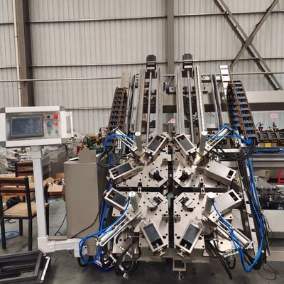 7.5kw آلة العقص الزاوية باستخدام الحاسب الآلي لنوافذ الألومنيوم والباب ركن العقص