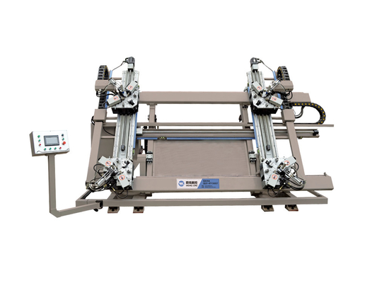 CNC أربعة رؤوس زاوية محطم آلة الزاوية الزجاج الألومنيوم محطم