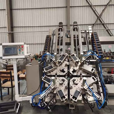4 رأس CNC زاوية محطم للأسلاك للألومنيوم الأبواب والآلات
