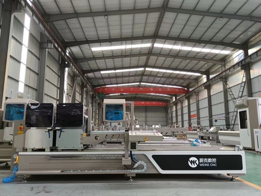 600mm CNC رأس مزدوج Mitre رأس لقطع ملفات تعريف الألومنيوم على النوافذ والأبواب تصنيع المصنع